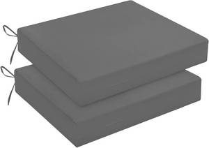 lot 2980 image: downluxe Chair Cushions Set of 2, Water-Resistant, 18.5 x 16 in