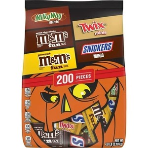 lot 2989 image: M&Ms, Snickers, Twix & Milky Way Candy Variety Pack, 200 Pcs