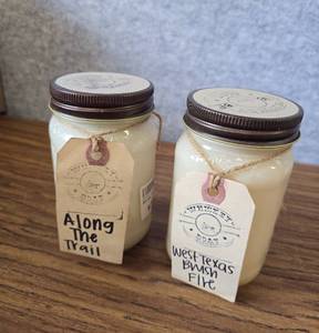 lot 2990 image: 2 Pack Whiskey Boat Candles, 16 oz