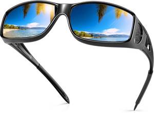 lot 12772 image: Night Driving Glasses Night Vision Glasses Fit Over Glasses Polarized Anti-Glare UV400 Gift for Men Women