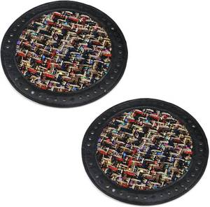lot 12774 image: 2pcs Round Purse Bottom for Crochet, 7 inch Handbag Base Shaper for DIY Handbag Purse Making (Black)
