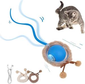 lot 12778 image: THREE PACK - Pet Prime Interactive Cat Toys for Indoor Cats,Motion Activated Automatic Moving Ball with Lights,Electric Self Rotating Ball with Chirping,Rechargeable Smart Cat Toys for Bored