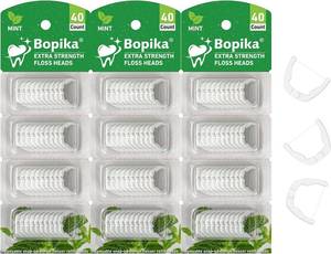 lot 12816 image: 47 packs Bopika Ultraclean Access Flosser Refill Heads, for Hard to Reach Areas, Mint, Compatible with Listerine Ultraclean Access Flosser,