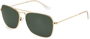 lot 12824 image: IOHLNG Square Aviator Sunglasses for Women Men Polarized Pilot Military Square Shades Classic Vintage Metal Sun Glasses