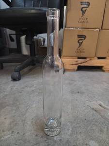 lot 15609 image: Clear Glass 375ml Wine Bottle - Set of 3 Boxes