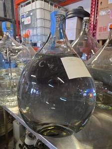 lot 15640 image: 25 Liter Glass Demijohn Bottle