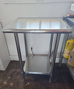 lot 20508 image: Ironguard Stainless Steel Commercial Work Table SKIWT2424ES