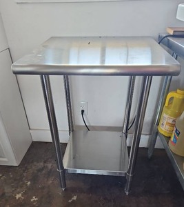 lot 20511 image: Ironguard Stainless Steel Commercial Work Table SKIWT2424ES