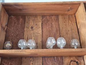 lot 20599 image: Etched Brandy Snifter Glasses - Set of 10