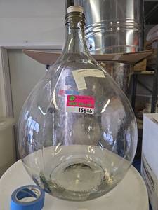 lot 15646 image: 25 Liter Glass Demijohn Bottle