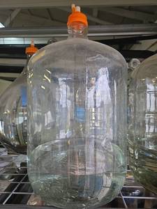 lot 15649 image: 6 Gallon Glass Carboy Bottle