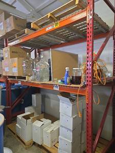 lot 15706 image: Industrial Storage Pallet Rack Section