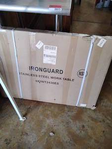 lot 18508 image: Stainless Iron Guard 25 x 30 Folding Table