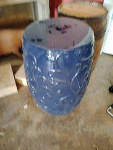 lot 18512 image: Decorative Pottery, Wood Barrel, Cork Yoga Blocks