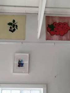 lot 18530 image: Razzberries, Blackberries, Cactus and Garlic Artwork