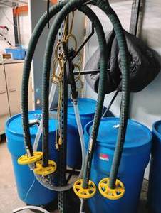lot 18573 image: Heat Resistant Hose W Tri Clamp Fittings