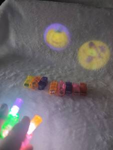 lot 2324 image: LED Light Up Finger Clips - Multi Color Set