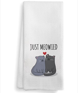 lot 2302 image: Just Meowed Cat Kitchen Towel