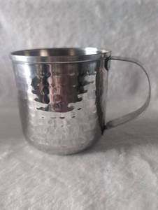 lot 2304 image: Threshold Hammered Stainless Steel Moscow Mule Mugs