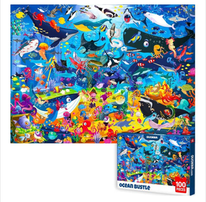 lot 2313 image: Busyland Ocean Bustle 100 Piece Puzzle by Quokka