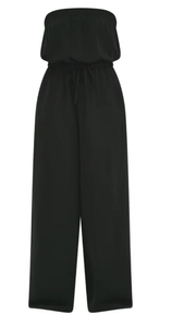 lot 2345 image: Black Strapless Wide Leg Jumpsuit Junior L(11-13)