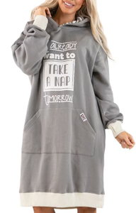 lot 2356 image: Lazy One Take a Nap Hooded Sweatshirt - SM