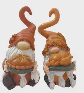 lot 2329 image: Thanksgiving Holiday Gnomes - 2 ct