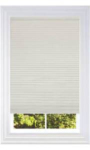 lot 6562 image: BlindsAvenue Cellular Honeycomb Cordless Shade, 916 Single Cell, Blackout, White Dove, Size 34.5 W x 72 H