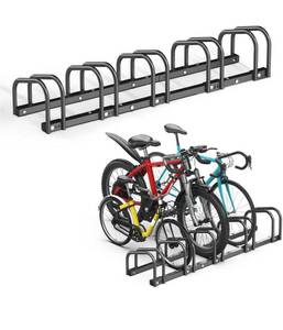 lot 6568 image: Ultrawall Bike Storage Rack for Garage, 6 Bikes Floor Bike Stand,