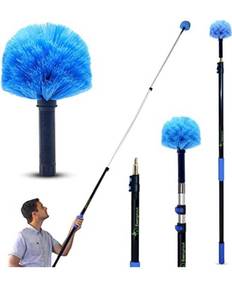 lot 6589 image: EVERSPROUT 5-to-12ft Telescoping Durable Duster with Extension Pole �� Lightweight 3 Stage Cobweb Duster