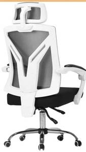 lot 6590 image: Chair Office Chair, High Back Large Seat and Ergonomic Swivel Chair Reclining Computer Desk Chair Breathable Mesh