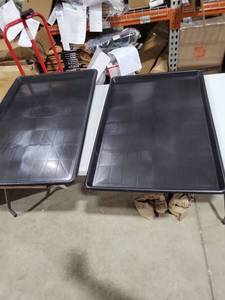 lot 6595 image: 2pcs Tray Crates Kennel 36 Inch Dog Crate Hamster Cage Pan Crate Pans Suitcase Stand Cages for Dogs