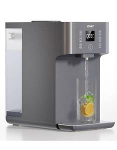 lot 6603 image: Countertop Reverse Osmosis Water Filter, 41 Pure to Drain, 8 Stage RO Filtration System, Portable Water Purifier, No Installation Required, Silver Gray