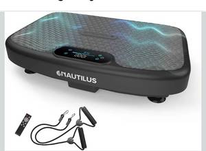 Nautilus Vibratone Pro Vibration Plate Exercise Machine for Lymphatic Drainage, Muscle Activation, Full Body Workout, Circulation, Fat Loss, Strength Training, Toning, Recovery