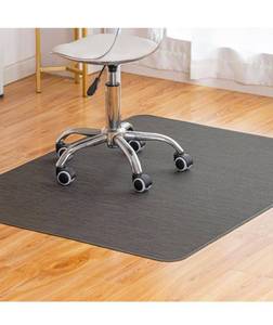 lot 6607 image: Office Chair Mat for Hardwood Floor Under Desk Computer Rolling Chair Mat for WoodTile Floor Non-Slip Heavy Duty Desk Rug PVC Plastic Hard Floor Protector 36 x 48 (Espresso)