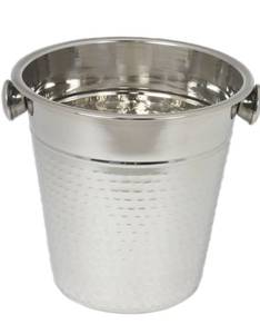 lot 6626 image: Chef Craft Hammered Champagne Bucket. 4 Quart. Stainless Steel