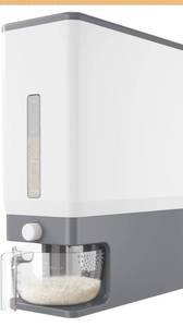lot 6627 image: Lifewit Rice Dispenser 25 Lbs(11.3kg), Rice Storage Container Sealed Moisture Proof with Measuring Cup