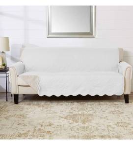 lot 6679 image: Great Bay Home Reversible Sofa Cover