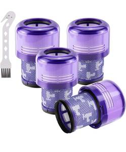 lot 6680 image: Improvedhand Filter Replacements for V11 Animal, V11 Torque Drive Detect Cordless Vacuum, Replace Part # 970013-02 (4 Pack)