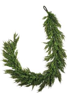 lot 6708 image: Norfolk Pine Garland 6ft Real Touch Realistic Christmas Pine Garland,