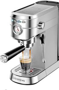 CASABREWS CM5418 Espresso Machine 20 Bar, Compact Espresso Maker with Steam Milk Frother - Retail $118
