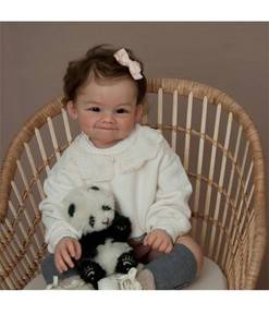 lot 6719 image: Lifelike Smile Reborn Baby Dolls Girl - 24 Inch Realistic Reborn Toddler Dolls, Big Size Real Life Reborn Doll,