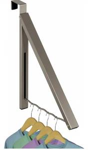 lot 6740 image: HOLDN STORAGE Over The Door Hanger - Single Foldable Rack Organizer for Hanging Clothes,