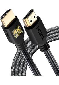 lot 6756 image: PowerBear 4K HDMI Cable 10 ft  High Speed Hdmi Cables, Braided Nylon & Gold Connectors