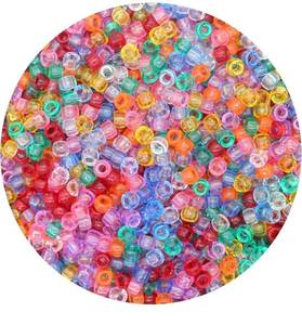 lot 6774 image: Transparent Clear Pony Beads for Friendship Bracelets for Jewelry Making