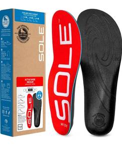 lot 6809 image: SOLE Active Medium Insoles - Custom Moldable Orthotic Support for Any Arch Type, Plantar Fasciitis Relief - Multiple Sizes