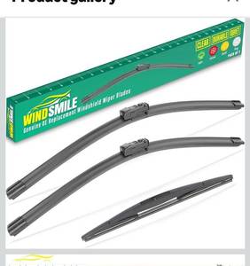 lot 6811 image: 26 17 12 Windshield Wiper Blades Replacement for Honda HRV HR-V 2023 2024 2025 Premium All Weather Front Rear Wipers Set - OEM Quality (Pack of 3)
