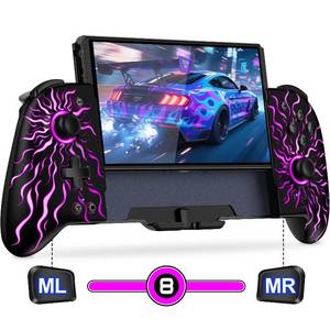 lot 6813 image: Gammeefy Switch Controllers Hall Effect - Pro Controller - Switch One Piece Joypad with 9 Lights in Handheld Mode