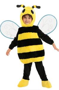 lot 6822 image: Spooktacular Creations Child Unisex Honey Bumble Bee Costume, Toddlers Cute Bee Outfit with Wings for Kids Halloween Parties