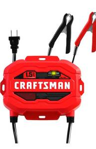 lot 6889 image: CRAFTSMAN 1.5A Car Battery Charger and Maintainer, 3-in-1 Solution, for 6V12V Power Sport, Automotive